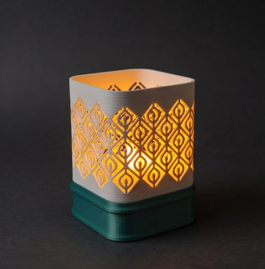 Kumiko Lantern — Kolam — glowing in the dark