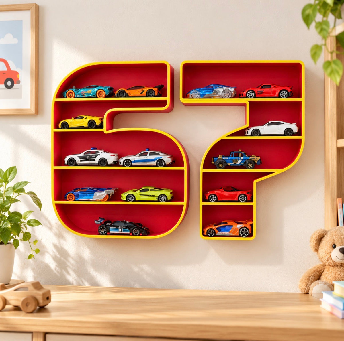 Pit Stop Car Wall Rack - with the trending 67