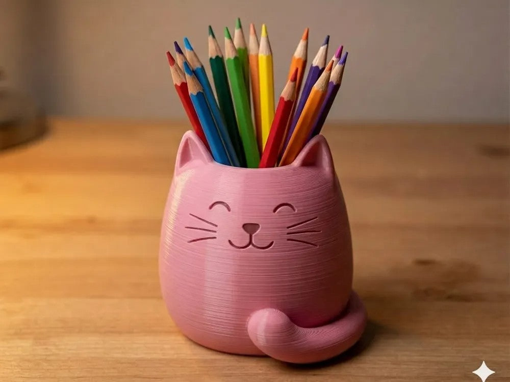 Cat Nap Pencil Cup