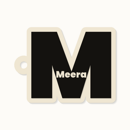 Initial keychain, second example