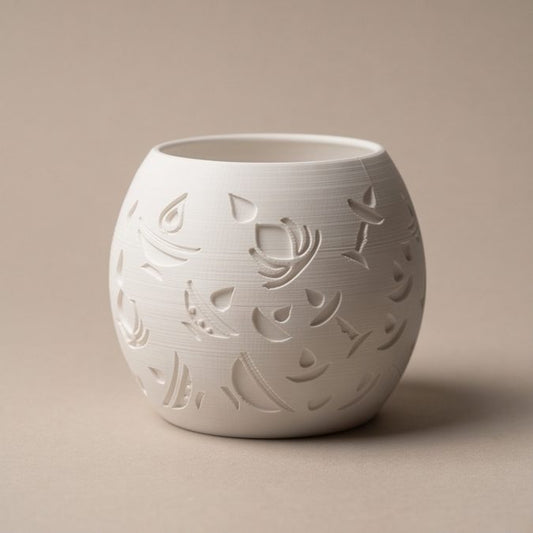 Glowing Diwali Lamp — Round — unlit, studio view