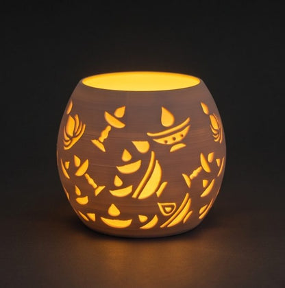 Glowing Diwali Lamp — Round — glowing in the dark