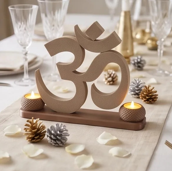 OM Symbol with Diya