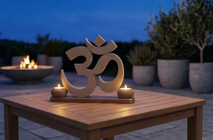 OM Symbol with Diya
