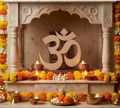 OM Symbol with Diya