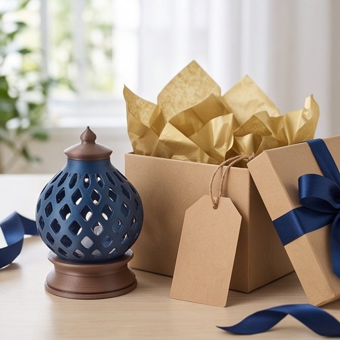 Kumiko Lantern — Kandil — as a Diwali gift