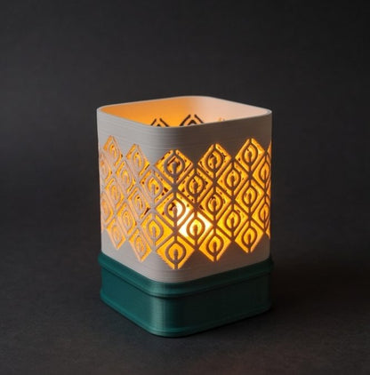 Kumiko Lantern — Kolam — glowing in the dark