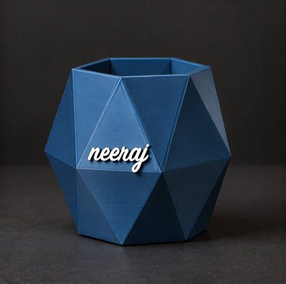 Octagon Name Box — on a dark backdrop