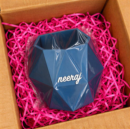 Octagon Name Box — gift-ready packing