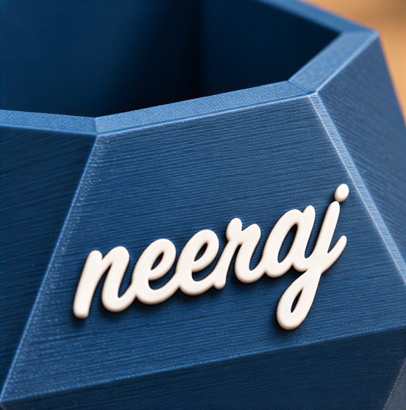 Octagon Name Box — close-up of the name